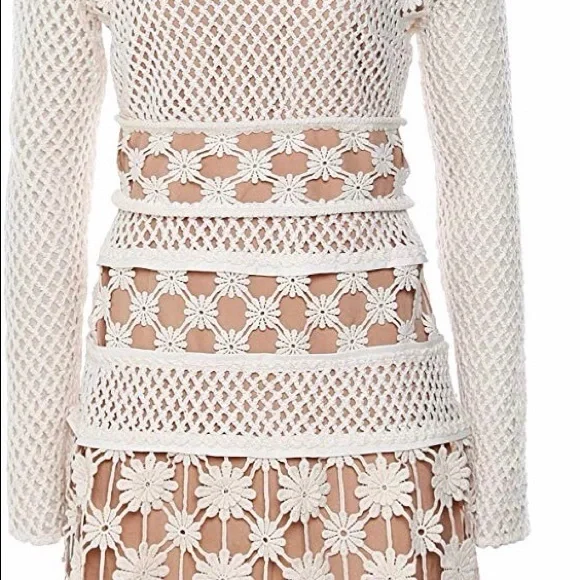 Self Portrait ECRU 3D FLORAL CROCHETLACE MINI DRESS, US 2 / UK 6, White, NWT - coffeafoods.com Self Portrait ECRU 3D FLORAL CROCHETLACE MINI DRESS, US 2 / UK 6, White, NWT - coffeafoods.com
